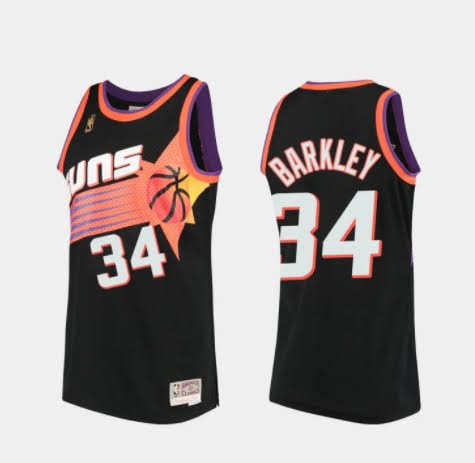 adidas, Shirts, Retro Styled Phoenix Suns Jersey 34 Charles Barkley
