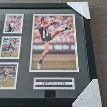 Load image into Gallery viewer, Travis Cloke Framed Collingwood Silver Trimmed Picture
