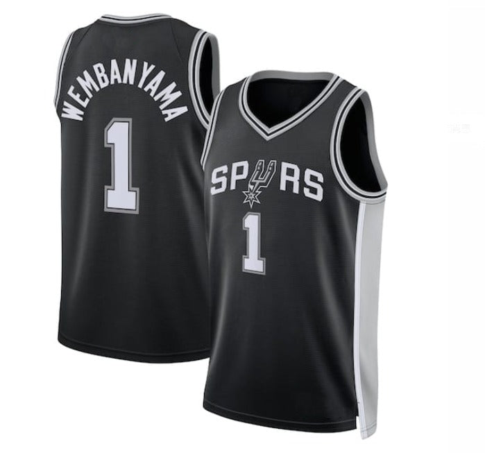 Victor Wembanyama #1 Spurs Kids Jersey