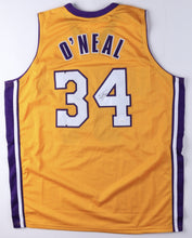 Load image into Gallery viewer, Shaquille O&#39;Neal Autographed Lakers Home Jersey with authentication
