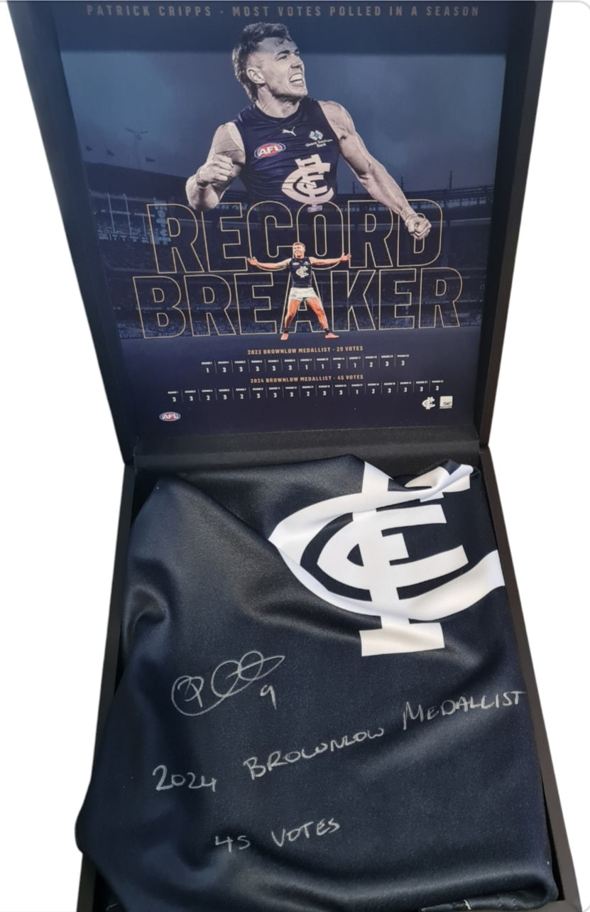 Patrick Cripps limited Signed Carlton Jumper