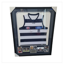 Load image into Gallery viewer, Tom Hawkins Signed and Framed Geelong Cats Jumper
