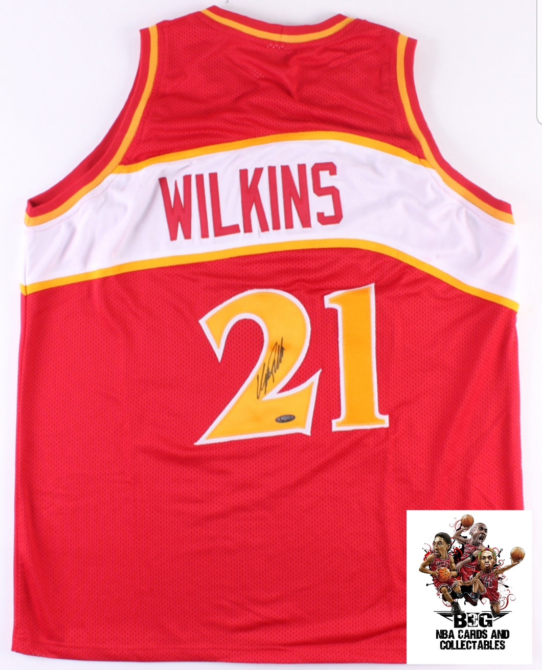Dominique Wilkins Auto graphed Home Jersey With COA