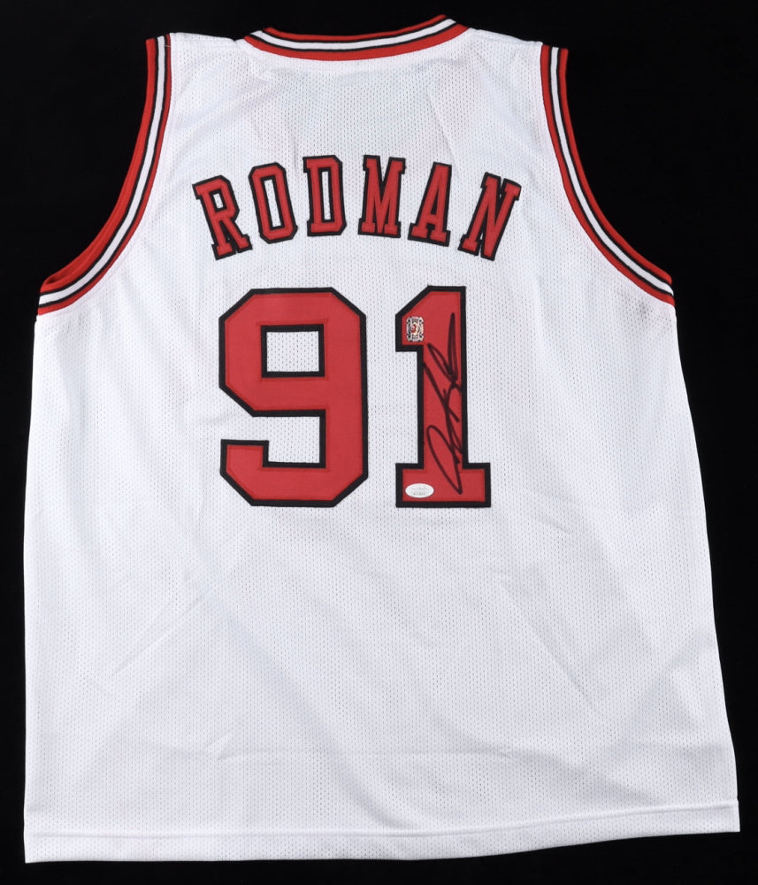 Dennis Rodman Autographed Bulls Jersey with COA